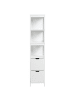 Beliani Badezimmerschrank APPROUAGUE in Weiß - (W) 30 x (H) 145 x (L) 30 cm