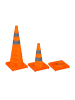 relaxdays 4 x Pylonen in Orange - (B)29 x (H)70 x (T)29 cm