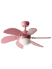 Beliani Deckenventilator mit Licht LOGAR in Rosa - (W) 90 x (H) 43 x (L) 90 cm