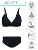 Aquarti Mädchen Bikini Set Zweiteilig Bikinislip Bustier in schwarz Modell 3