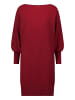 Zero  Strickkleid strukturiert  U-Boot Ausschnitt in Cabernet