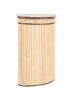 Beliani Wäschekörbe BADULLA in Braun - (W) 42 x (H) 60 x (L) 35 cm