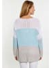 usha BLUE LABEL Damen Pullover in Weiss hellblau grau