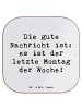 Mr. & Mrs. Panda Tassen-Untersetzer Spruch Hoffnung Montag mit S... in Weiß