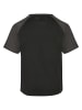 Urban Classics T-Shirt in white/black+black/charcoal