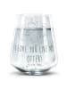 Mr. & Mrs. Panda Trinkglas Otter Hände halten mit Spruch in Transparent