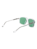 Web Herren Sonnenbrillen Quadrat Transparent