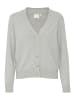ICHI Strickjacke IXTRILLA Regular fit in Light grey melange