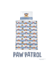 roba Paw Patrol Bettwäsche-Set, Baumwolle 100 x 135 cm - Weiß/Blau