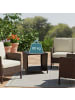 relaxdays Balkontisch in Braun - (B)45 x (H)40 x (T)45 cm
