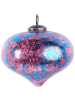 Beliani 1er-Set Weihnachtsbaumkugeln ASTRALE in Rosa/Blau