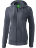 erima Damen Kapuzensweatjacke in slate grey