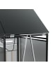 ABRIHOME Mülltonnenbox in Schwarz mit hydraulischem Deckel 2 Fächer Wetterfest