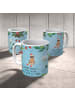 Mr. & Mrs. Panda Becher Faultier Kakao mit Spruch in Eisblau