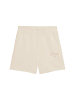 Puma Shorts 'ESS SCRIPT HIGH-WAIST' in beige