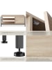tectake TV-Regal Durban 110 x 40 x 45,5 cm, Industrial Holz hell, Eiche Sonoma