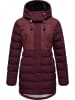 ragwear Winterjacke Ashanta Block in Wine Red