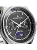 Jacques Lemans Herrenuhr Derby mit Mondphase Schwarz