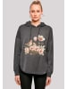 F4NT4STIC Oversized Hoodie Vogelnest Blumen in charcoal