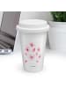 Mr. & Mrs. Panda Thermobecher To Go Kirschlüten Meer ohne Spruch in Weiß