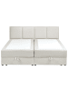 Beliani Doppelbett BARONET in Weiß - (W) 183 x (H) 92 x (L) 207 cm