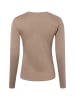 Marie Lund Langarmshirt in taupe - 0005