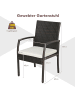 COSTWAY 2er Polyrattan Stühle Set in Braun