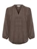 Kaffe Langarm-Bluse KAellen Regular fit in Deep Taupe CC