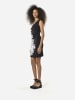 KOROSHI Bedrucktes Wickel-Mini-Kleid in Schwarz