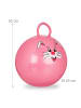 relaxdays Hüpfball in Pink - Ø 45 cm