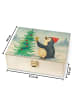 Mr. & Mrs. Panda Teebox Pinguin Weihnachtsbaum Design ohne Spruch in Weiß