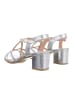 Ital-Design High-Heel Sandalette in Silber