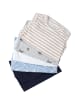 TupTam Jungen Baby Body Langarm 5er Pack in beige/blau