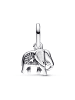 Pandora Mini Charm-Anhänger Silber Türkisfarbener Elefant