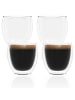 Intirilife 4x doppelwandiges Espressoglas in 80 ml in KLAR