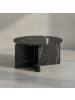 KADIMA DESIGN Couchtisch 60x60x33 cm Sofatisch in Marmor-Optik Modern, in Schwarz