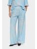 SAINT TROPEZ Casual Hose JessicaSZ Lockere Passform in Blue Leaves Strokes