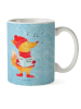 Mr. & Mrs. Panda Kaffeetasse Fuchs Sänger ohne Spruch in Eisblau