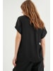InWear Kurzarm-Bluse RindaIW Lockere Passform in Black