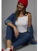 Laura Scott Crop-Top in weiss/schwarz