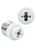 Intirilife 4er Set Lampenadapter E27 auf G9 in WEISS