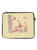 Mr. & Mrs. Panda Laptoptasche Waldtiere Picknick mit Spruch in Gelb Pastell
