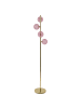 Beliani Stehleuchte ANADYR in Rosa/Gold - (W) 24 x (H) 157 x (L) 24 cm