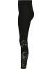 Urban Classics Urban Classics Damen Ladies Highwaist Lace Inset Leggings in black