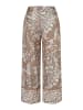 More & More unkomplizierte,  weite, verkürzte Schluphose in leaf print