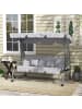 Outsunny Hollywoodschaukel in Hellgrau 200L x 120B x 164H cm