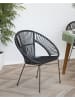 Beliani Esszimmerstuhl SARITA in Schwarz - (W) 70 x (H) 80 x (L) 48 cm