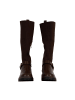 Divine Factory Stiefel mit Reißverschluss Braun