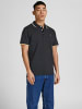Jack & Jones Polo T-Shirt Pique Kurzarm Hemd Basic JPRBLUWIN in Schwarz