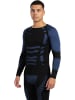 normani 2x Herren Thermo Langarmshirt in Blau/Schwarz